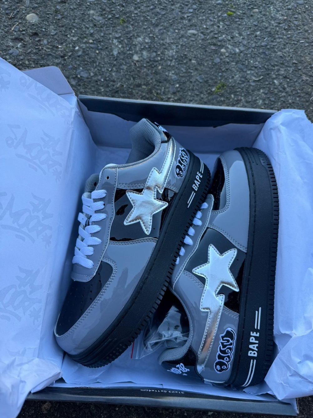 BAPE DOOMSTAS REVERSE COLORWAY SIZE 7 MENS